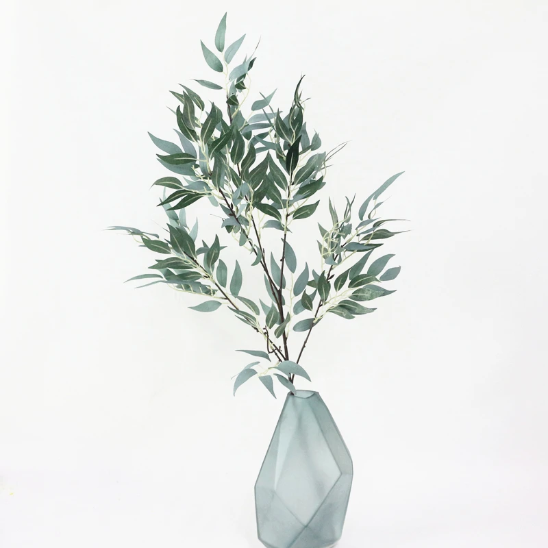 JAROWN Simulation Vine Plant Willow Leaf Single Branch Willow Strips Wedding Arrangement Arches Decor Fake Flowers Home Decor (9)