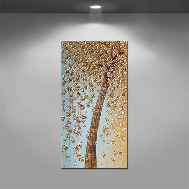 Modern Cherry Blossom Tree Picture Wall Art Decor Canvas Oil Painting Unframed 