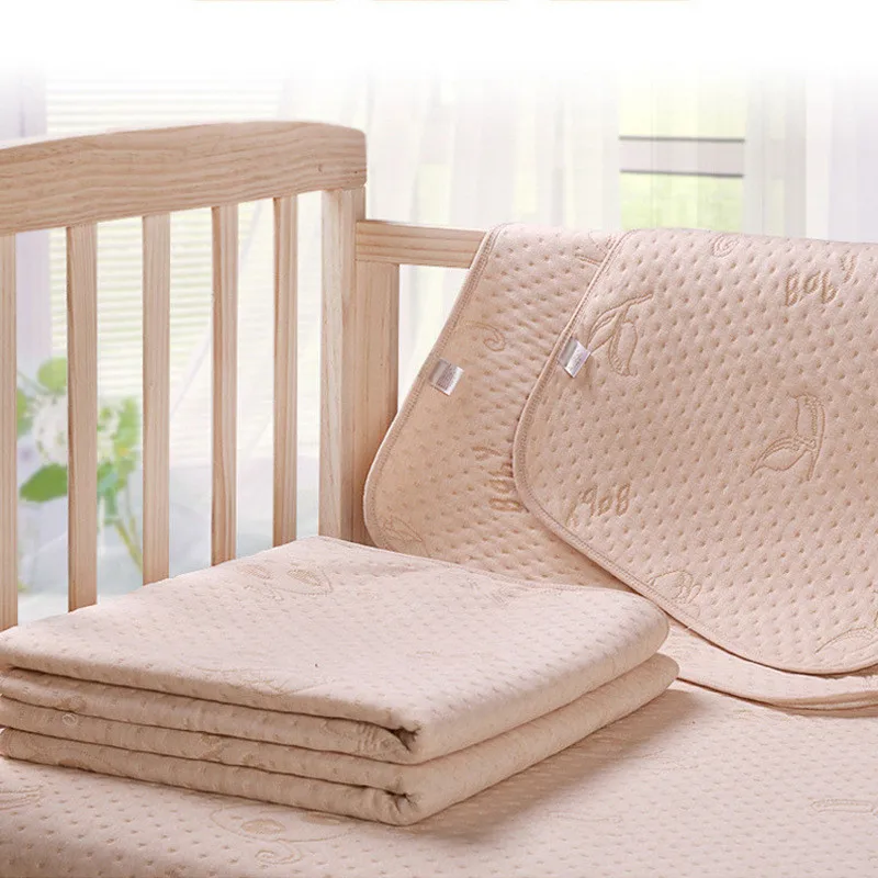 

Organic Colorful Cotton Baby Cotton Breathable Diapering Changing Pads & Covers Infants and Neonatal Waterproof Pad Free Ship
