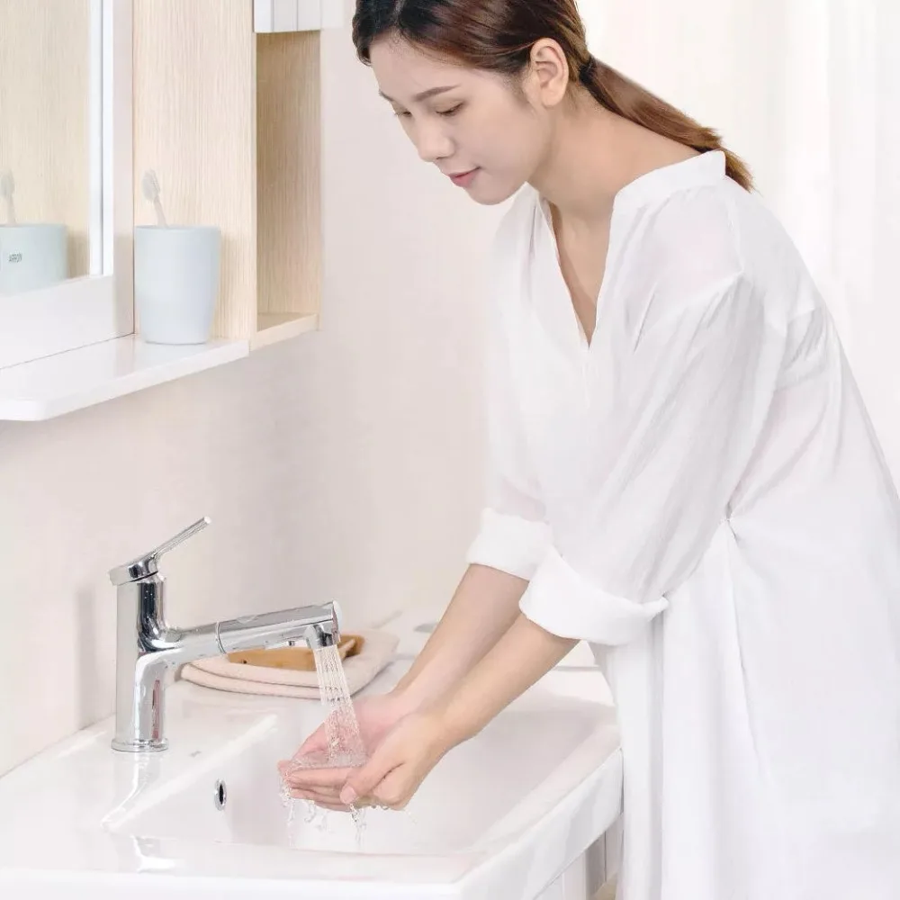  Xiaomi DABAI Bathroom Basin Sink Faucet with Pull Out Rinser Sprayer Gargle Brushing 2 Mode Mixer T