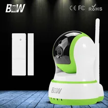 Mini HD CCTV IP Cámara 720 P Wifi Cámara de Seguridad de Vigilancia por Infrarrojos P2P Inalámbrico Bebé Monitor de 3.6mm Endoscopio Sensor de la puerta
