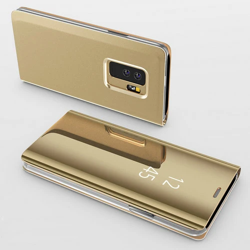 360 Полный чехол с откидной крышкой для samsung Galaxy A50 A70 S8 S9 S10 плюс A10 A20 A30 A10E A20E A60 M10 M20 флип чехол смарт-чехол для телефона чехол - Цвет: Gold