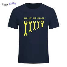 Nowe męskie śmieszne klucz szczęki klucz piwo samochód mechanik prezent t shirt projekt z krótkim rękawem okrągły kołnierz O neck Fitness zabawna koszula
