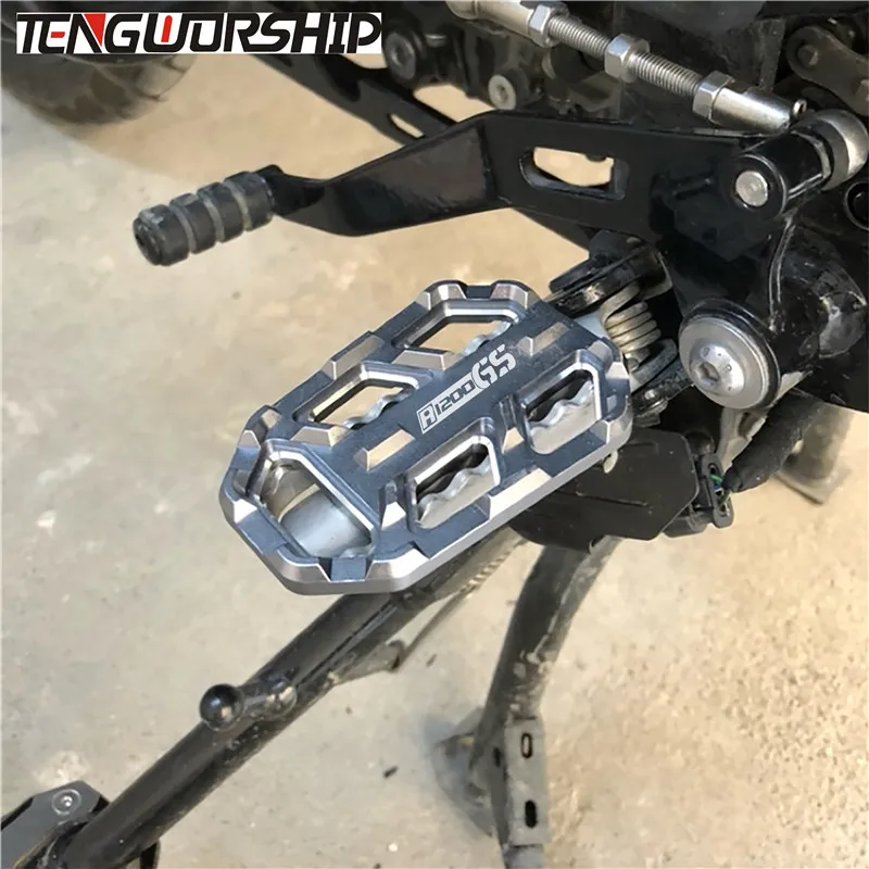 ЧПУ Заготовка широкие подножки педали отдых подножки для BMW F750GS F850GS G310GS R1200GS S1000XR R девять T скремблер R девять T Urban/GS