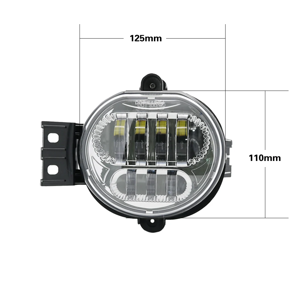 Pair Fog Lamp For 2002-2008 Dodge Ram 1500 2500 3500 2004-2006 Dodge Durango Fog Lights New Body Style  (4)
