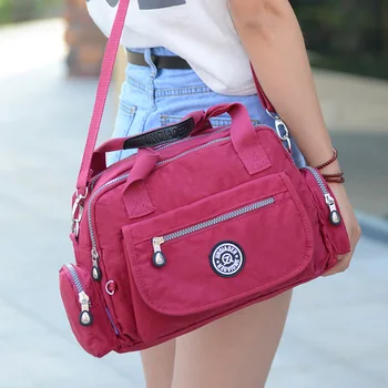 

Women Shoulder Bag Casual Waterproof Nylon Bag Shoulder Messenger 2019 Summer Beach Bags Women Bag Bolsos sac a main