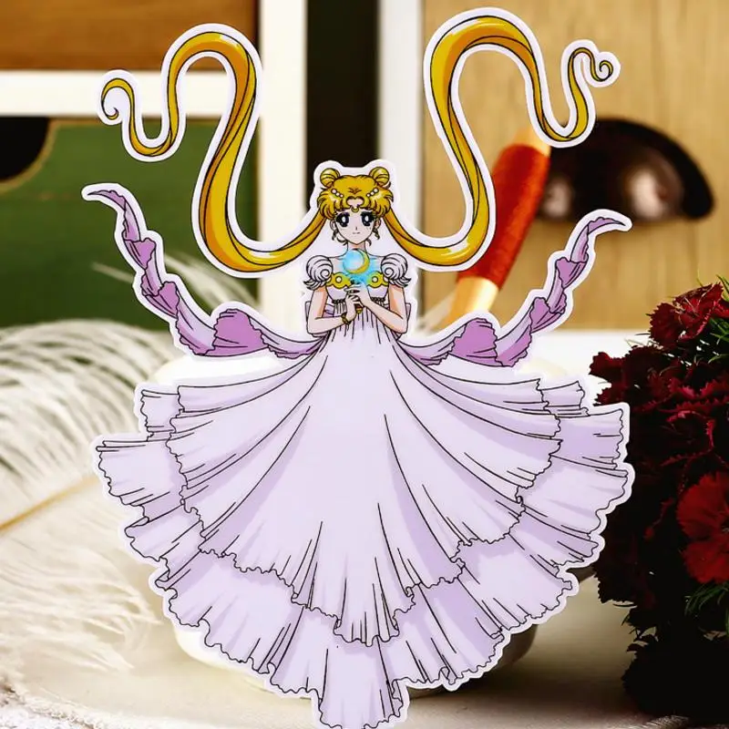 

10pcs/set new Creative Cute Self-made pretty soldier sailor moon Scrapbooking Stickers DIY Decorative Sticker Classic Toys gift