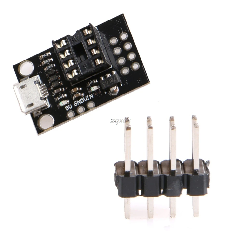 Development Programmer Micro USB Board for ATtiny13A//ATtiny25//ATtiny45//ATtiny85
