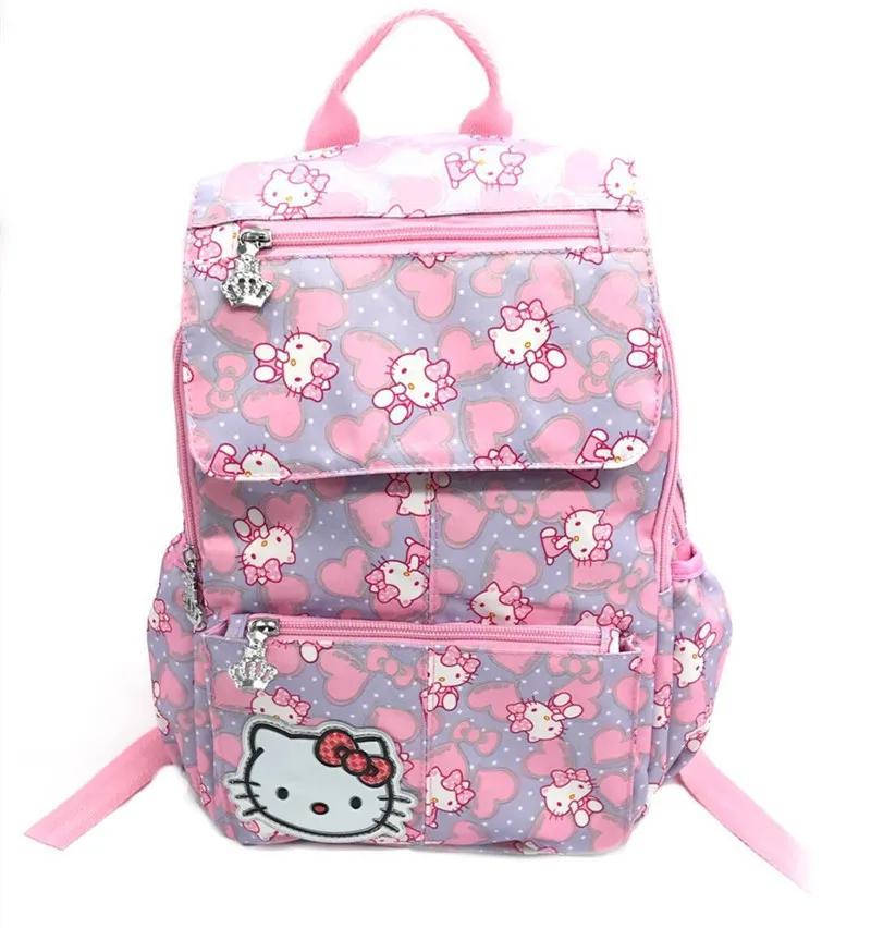 Рисунок «Hello kitty» Обувь для девочек сумка рюкзак нейлоновая сумка yey-BK9908