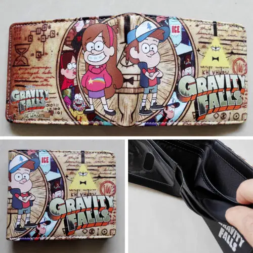 

2018 Canton Gravity Falls Mabel Dipper Logo wallets Purse Multi Leather New W203