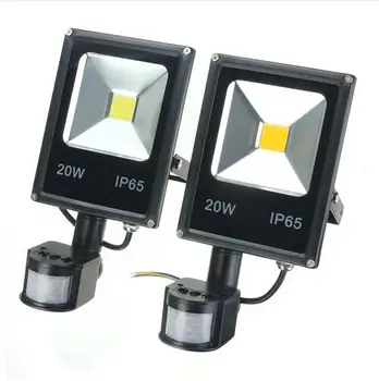 

Outdoor 10W 20W 30W 50W PIR Projection Lamp 220V 240V Led Floodlight with Motion detective Sensor for Gargen Wall Lamp