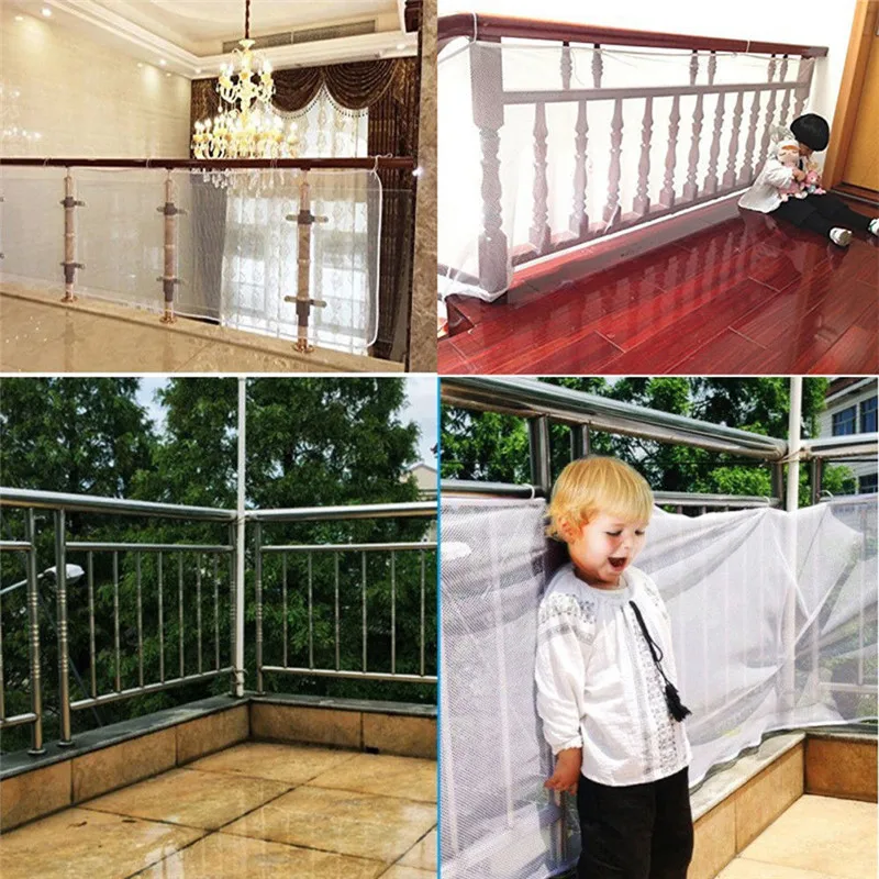 Large Size Safety 1st Railnet Net Child Guard Kids Baby Stair Balcony Deck Gate Doorways Mesh 200x75cm or 300X75cm