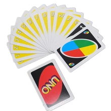 Fun One Pack Family Funny Entertainment Board Game UNO Poker Card Playing Poker Chips Set Cards Puzzle Games 108 Pcs Gift Box