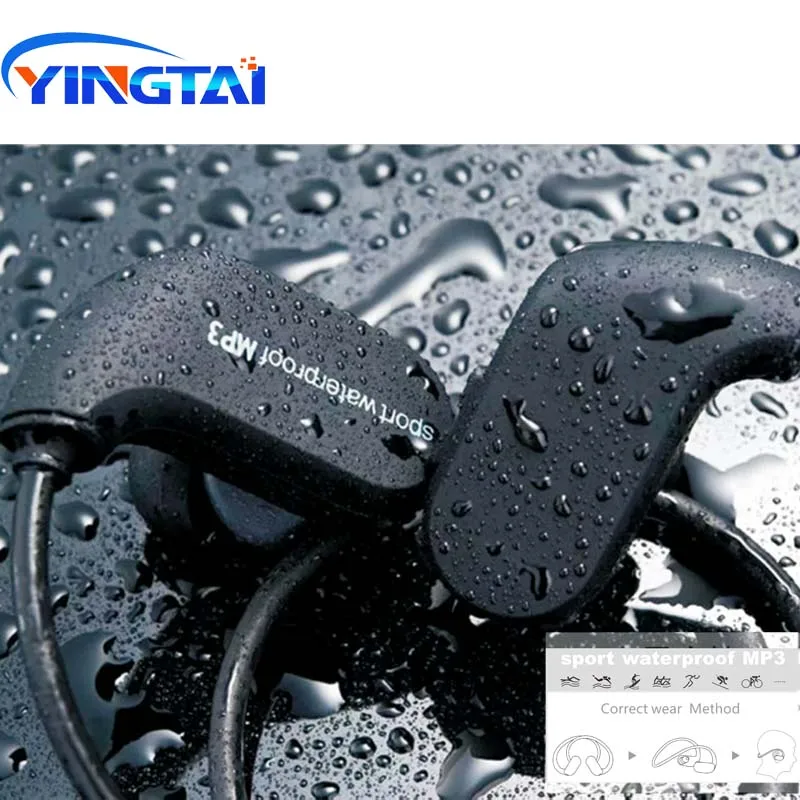 

High Quality IPX8 100% Waterproof Sport MP3 Neckband Swimming Surfing Running Music Player Walkman Earphone Lossless Music 4/8GB