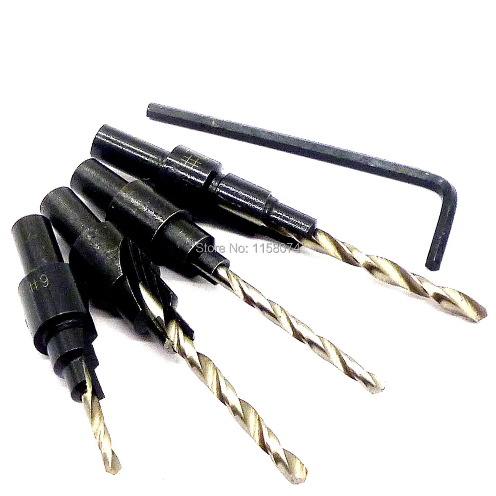 4pcs 6# 8# 10# 12# Quick Change Countersink Tapered Drills Bits Cone Reaming Drill Bit Set Wood Woodworking Drill Bit Cut Tools 4pcs 6# 8# 10# 12# Quick Change Countersink Tapered Drills Bits Cone Reaming Drill Bit Set Wood Woodworking Drill Bit Cut Tools