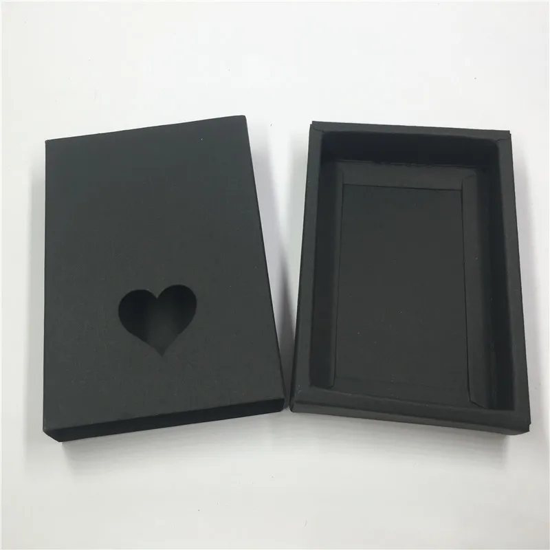 Новые горячие крафт-бумажные картонные ящики, упаковочные коробки, коробки для конфет для свадебной вечеринки, рождественские подарочные коробки ручной работы - Цвет: Black heart