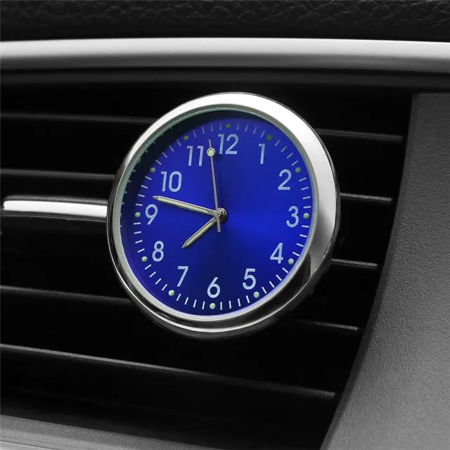 Car Clock Clip Air Freshener Luminous Auto Watch Automobiles Air Vent