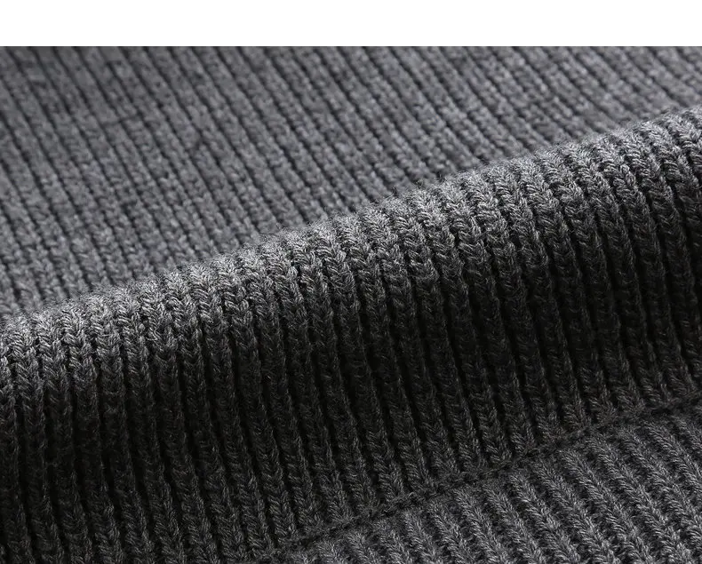 Men Pullover Sweaters Warm Thick knitted Sweater Men Autumn Winter Male Pullover Jumper Brand Clothing Black Dark Gray Muls 2017-11