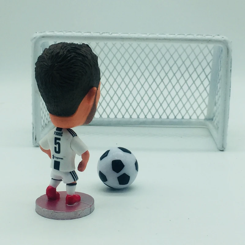 Soccerwe Футбольная звезда Кукла JUV # Дуглас Кошта Статуэтка Статуя белый черный