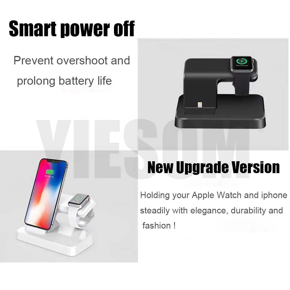 Wireless Charging Holder For Apple Watch 4321 42mm 38mm New Charger Dock Station Stand For iPhone XS Max XR X 8 7 6S 6 Plus 5 (9)