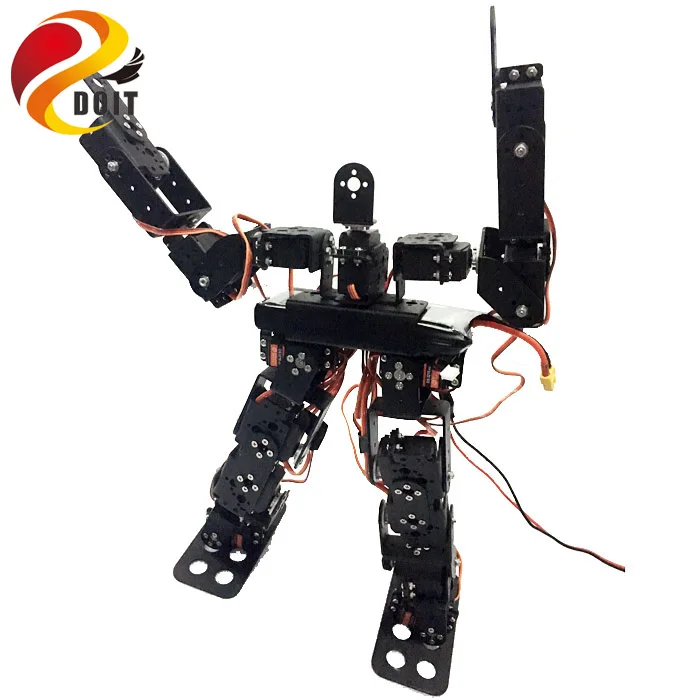 Официальный DOIT 17 гуманоид dof робот рама Servo Кронштейн для шасси робота+ 17 шт. сервопривод с высоким крутящим моментом с металлическим редуктором аксессуары DIY