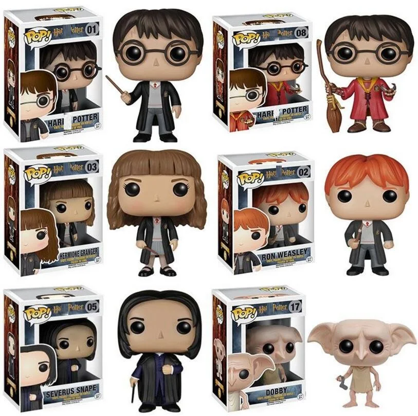 

10 cm POP Harri Potter Dolls Severus Snape Hermione Ron Weasley Dobby Luna ALBUS DUMBLEDORE Action Figure Kids Baby Toys Gift