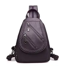 High Quality Leisure Women Backpack PU Leather Chest Shoulder Bags for Teenage Girls Travel School Back Pack Fashion 2019 New цена High Quality Leisure Women Backpack PU Leather Chest Shoulder Bags for Teenage Girls Travel School Back Pack Fashion 2019 New цены онлайн
