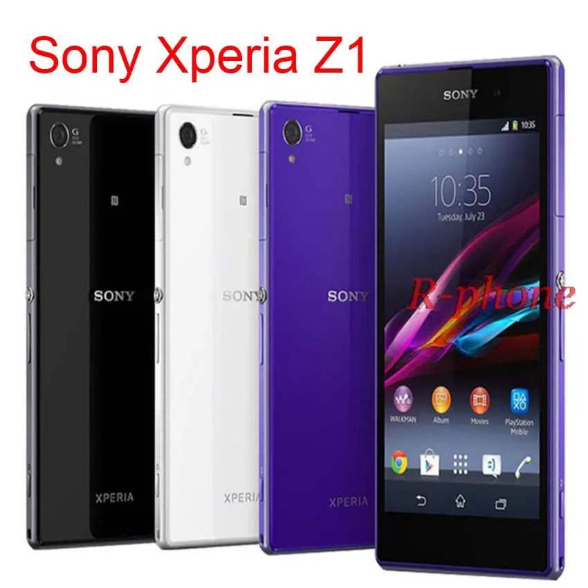 sony Xperia Z1 L39H C6903 sony Z1 3g Wifi 20.7MP 2 Гб ram 16 Гб rom разблокированный мобильный телефон Восстановленный