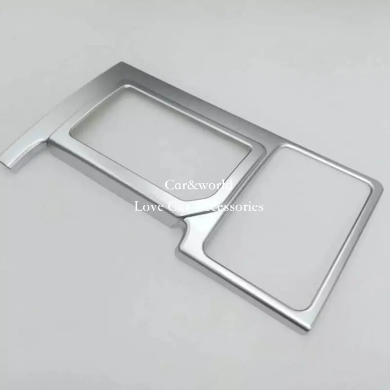 

For 2010 to 2017 Toyota Land Cruiser Prado FJ150 150 Gear Shift Box Cover Water Cup Trims ABS Chrome Car-Styling Accessories