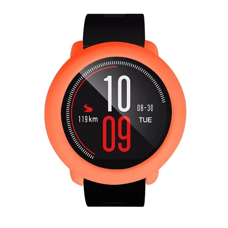 YUEDAER полный защитный чехол для Xiaomi Amazfit Pace Coque противоударный для Amazfit Pace мягкий защитный из ТПУ кремния - Цвет: Orange