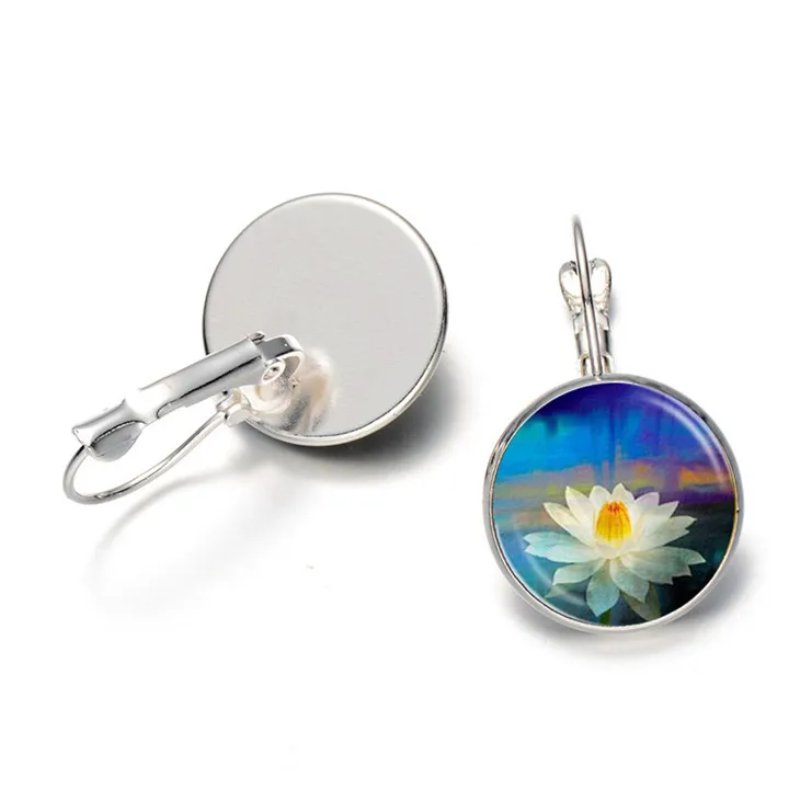 Fashion 2018Galaxy Earth Personality Vintage Earrings Jewelry Accessories Handmade Glass Dome Pendant