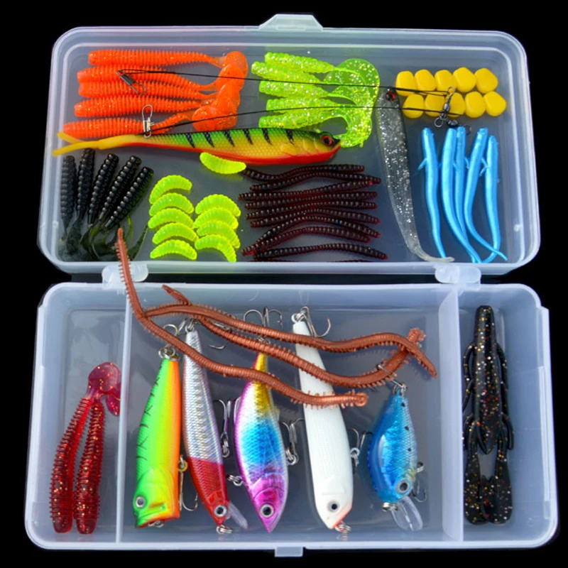 Приманка для рыбалки. Воблер Fishing Lure. Набор приманок. Набор наживок для рыбалки. Силиконовая приманка.