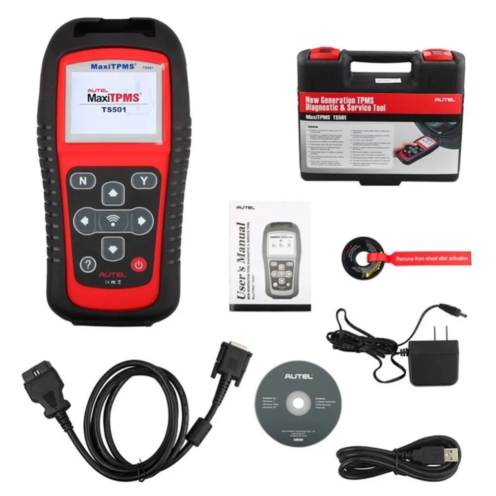 Autel MaxiTPMS TS501 315/433 МГц TPMS инструмент программирования активировать датчики TPMS считывает/очищает коды Системы TPMS OBD2 сканер