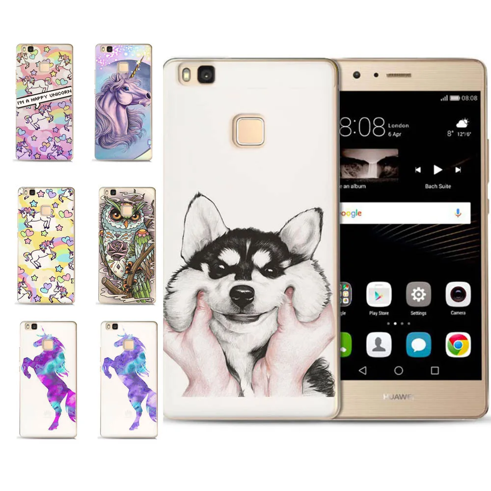 Mlcriyg мягкий чехол для телефона Huawei P9 Lite/P8 Lite/p10lite ТПУ красочный пейзаж алинь собака
