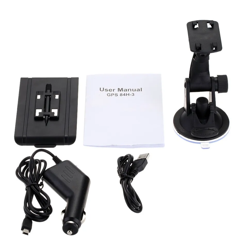 7 inch Touch Screen Car GPS Navigation 128MB RAM 4GB Portable Truck Navigator MP3 MP4 FM Video Play Vehicle GPS + Free Map -16