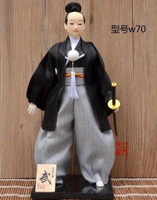 Куклы японского ниндзя самурая, модель, семейное украшение, комнатное размещение, праздничный подарок для мальчика, японская кукла самурая из смолы, человекообразная кукла - Цвет: 6