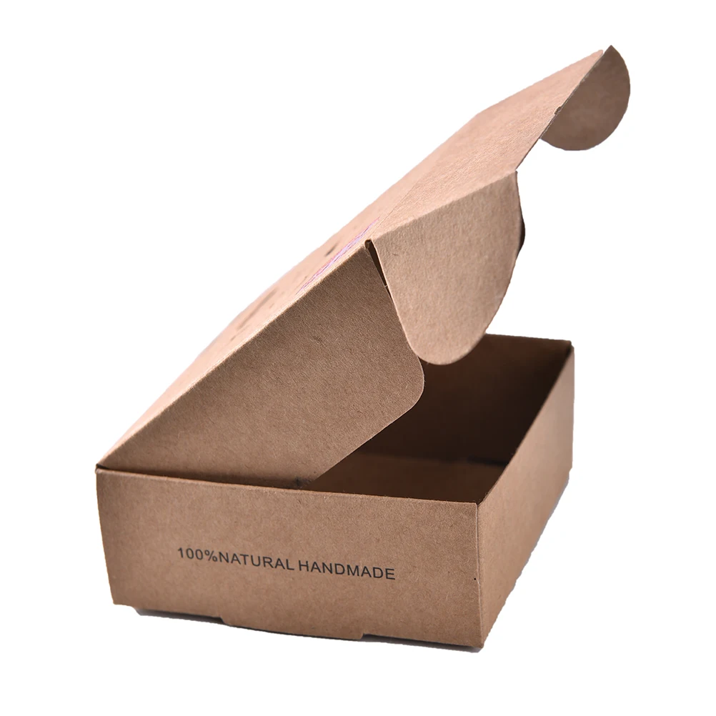 5 шт. Новые цветочные узоры самолет коробка мыло ручной работы упаковка крафт-бумага крафт-коробка, подарочная упаковка для конфет коробки