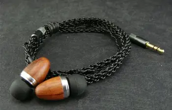 

diy earphone wooden shell Silver-plated wire