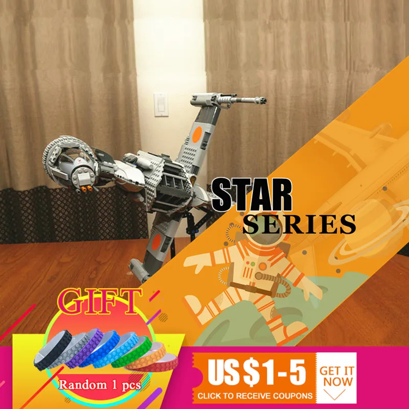 

05045 1487Pcs Star Space Series War The Starfighter wing set Building Blocks Educational Compatible with 10227 Toys lepin