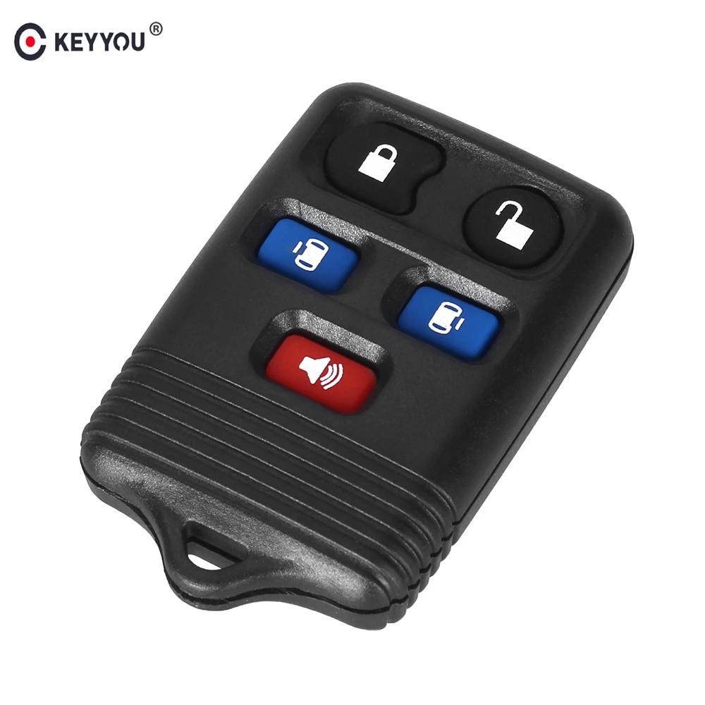 

KEYYOU 10X 5 Buttons Remote Key Case Fob Shell For Ford Expedition Lincoln Navigator 2004 2005 2006 2007 2008 2009 2010 2011