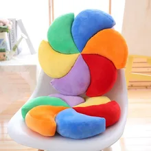 40x40cm Plush Toy Windmill Rainbow Color PP Cotton Stuffed Plush Toy Cushion Pillow Home Decorate Toy Plush Gift for Children 40x40cm Plush Toy Windmill Rainbow Color PP Cotton Stuffed Plush Toy Cushion Pillow Home Decorate Toy Plush Gift for Children