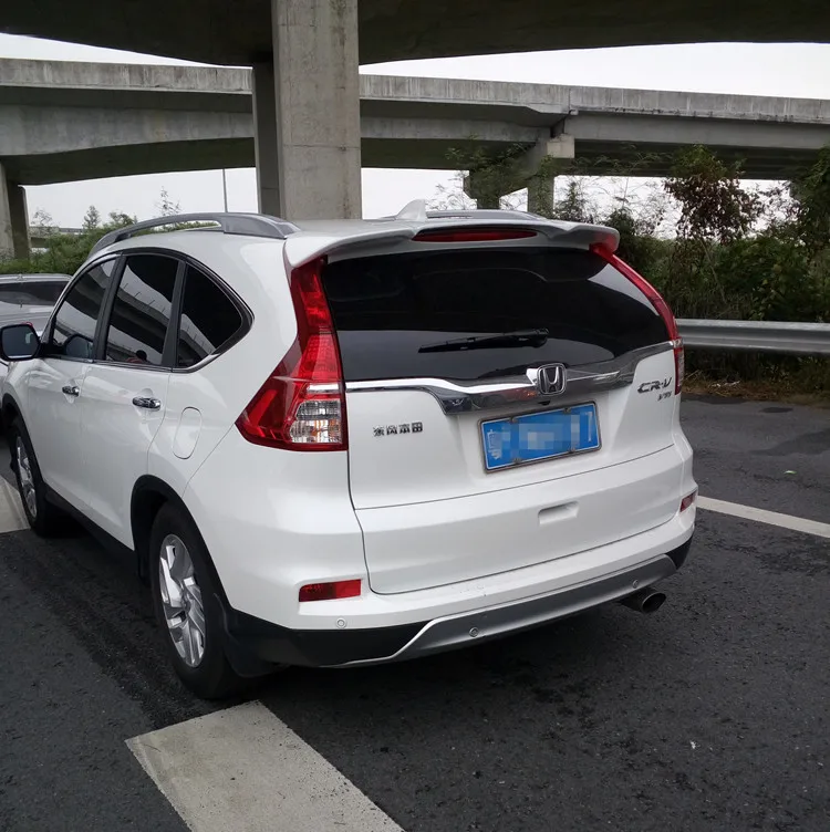 Ceny Dla HONDA CR V Spoiler 2012 15 CRV spoiler bez światła wysokiej jakości ABS materiał samochód tylne skrzydło podkład kolor tylny spojler