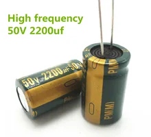 5pcs/lot 50V 2200UF 16*25mm Low ESR/Impedance high frequency aluminum electrolytic capacitor 2200uf 50v 50v2200uf
