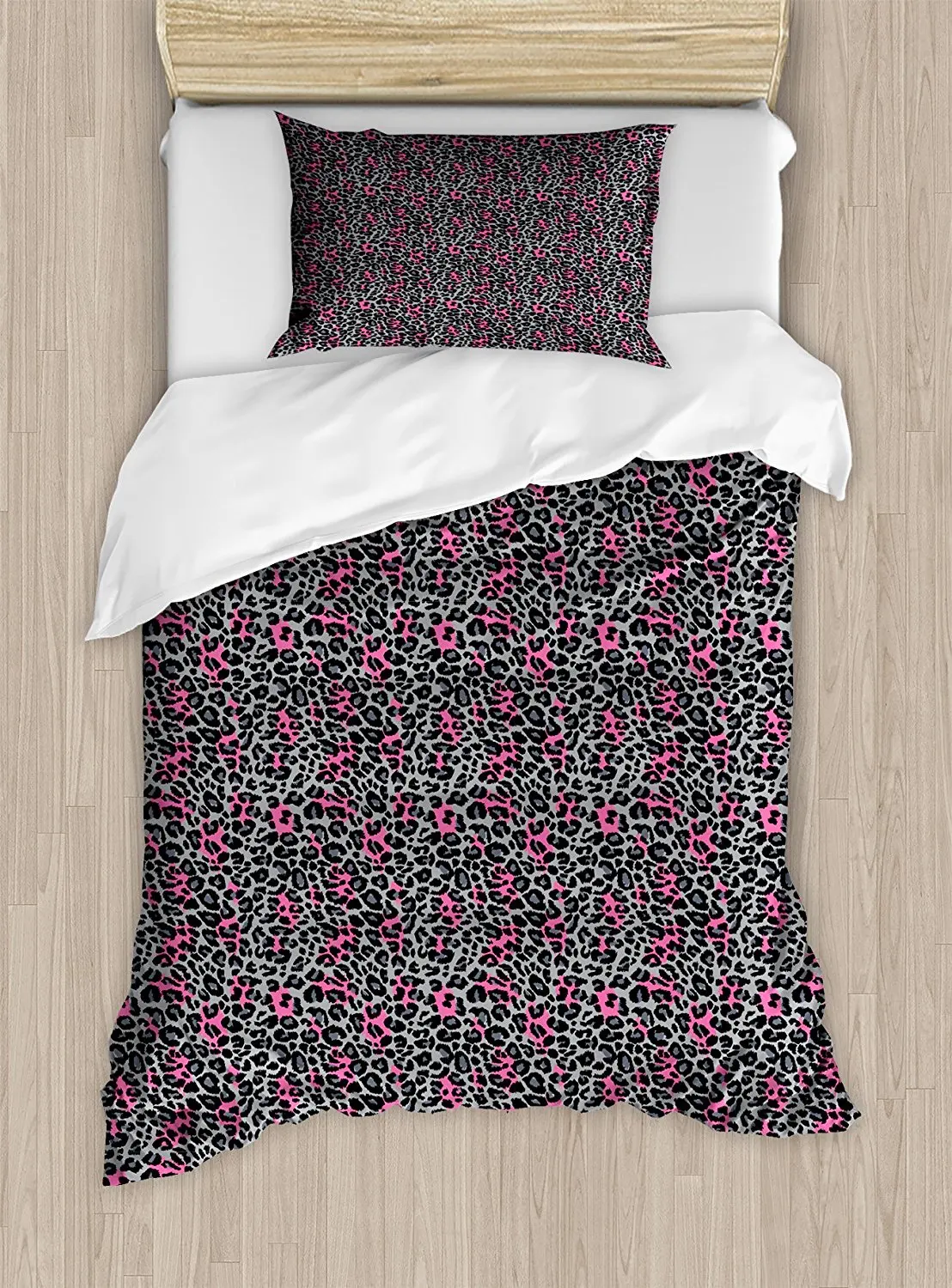 

Leopard Print Duvet Cover Set African Safari Animal Pattern Nature Inspired Fashion Cheetah Panther Decorative 4pcs Bedding Set