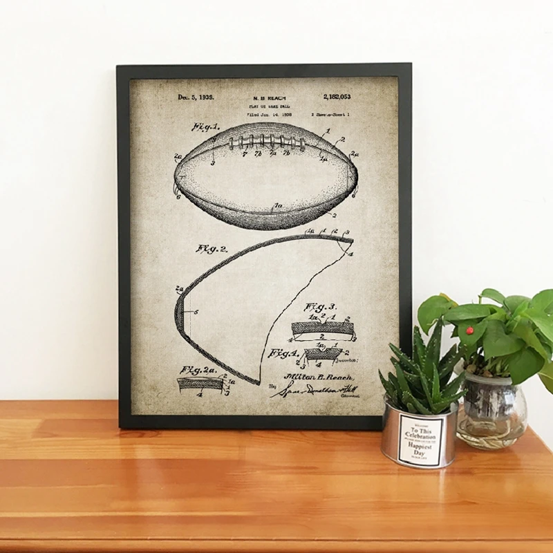 Vintage Football Canvas Prints