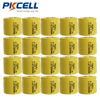 

20 x PKCELL 1/2C NiCd Ni-Cd Rechargeable Batteries 1.2V 1500mAh For Flashlight E-Torch