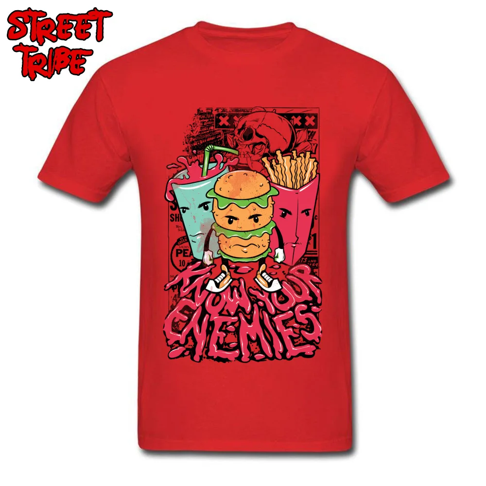 StreetDesign Short Sleeve Tops Tees Lovers Day Discount O Neck 100% Cotton Fabric Tops Shirts Male T Shirts 2018917Y20  2018917Y20 red