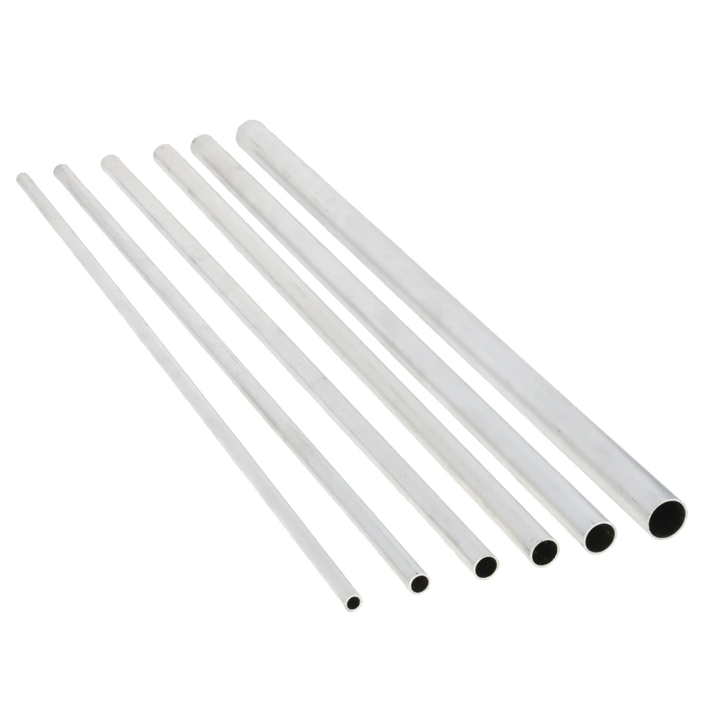 50cm X 6063 Aluminium Alloy Round Tube Pipe Pole Hollow Shaft OD. varies from 8mm to 20 mm