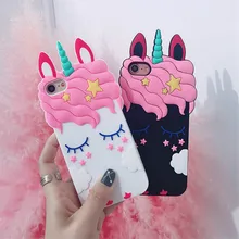 3D мультфильм Роскошный Розовый Единорог Лошадь мягкий силиконовый чехол для iPhone 6 Coque для iPhone X XR XS Max 5 5S SE X 6 6 S 7 8 плюс крышка