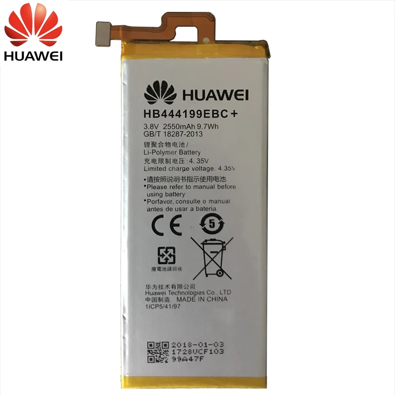 Huawei оригинальный телефон Батарея HB444199EBC + для huawei honor 4C C8818 CHM UL00 TL00H CL00 замены